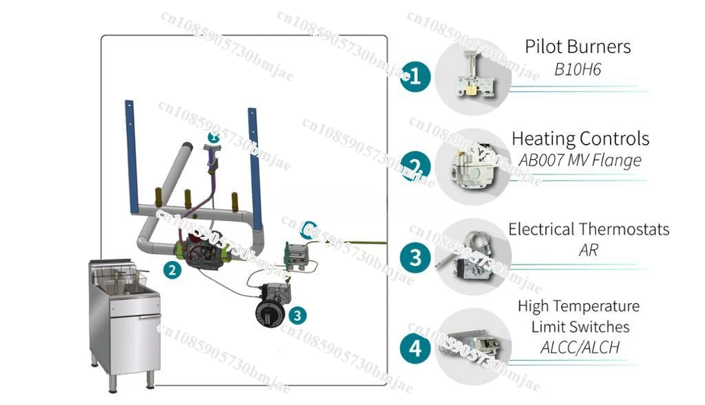 Газовый клапан для фритюрницы Robertshaw 007