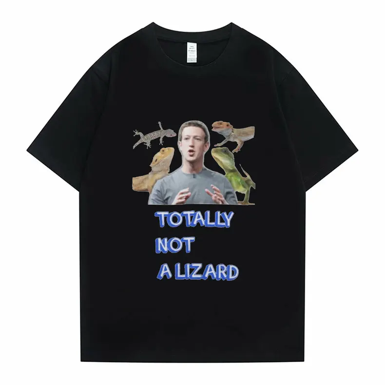 

Mark Zuckerberg Meme Essential Tshirt Men Streetwear Tops TOTALLY NOT ALIZARD T-shirt Harajuku T Shirt Mens Oversized T Shirts
