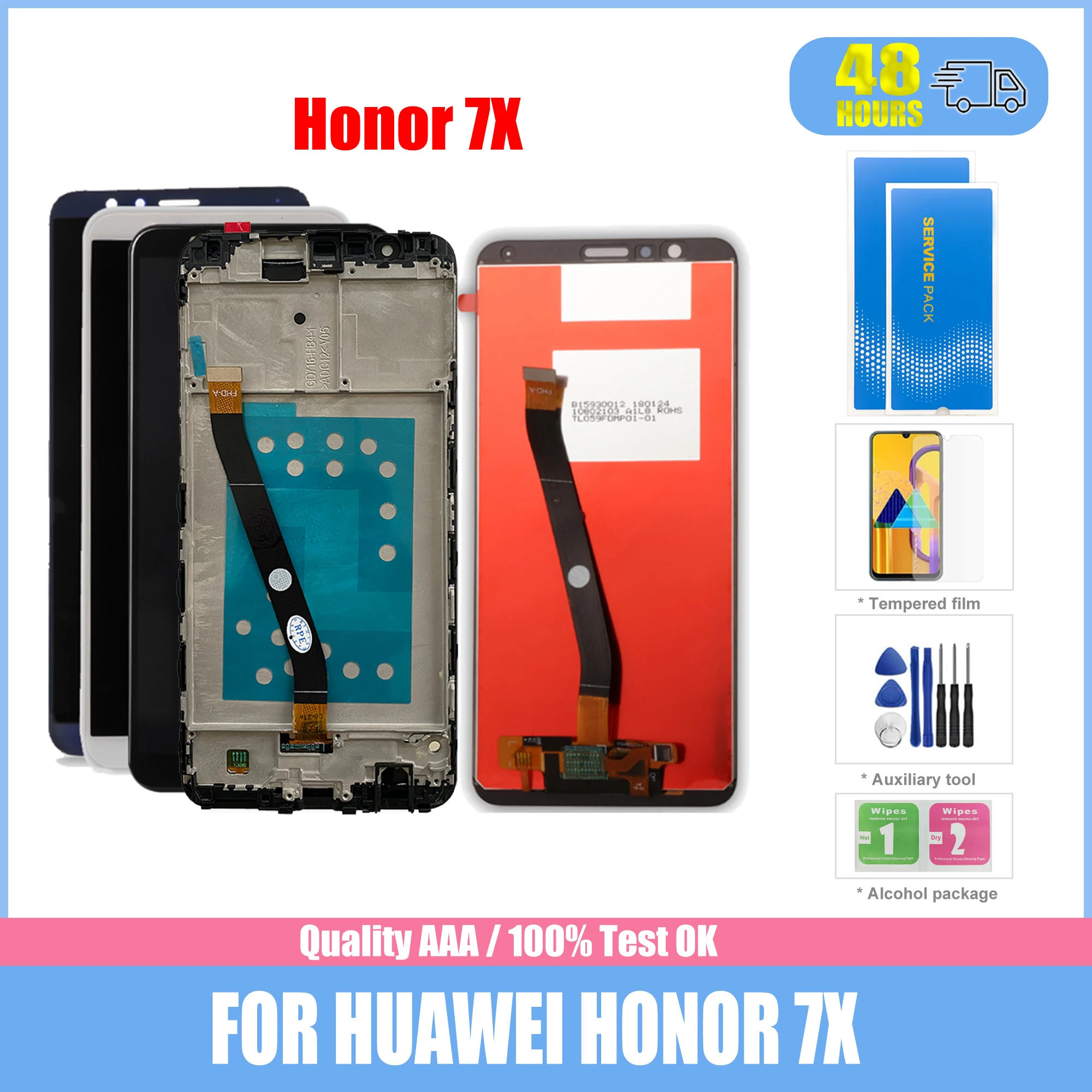 

Оригинальный сенсорный ЖК-экран для Huawei Honor 7X, дигитайзер для установки Honor 7X, дисплей BND-TL10 BND-AL10, замена Honor 7X