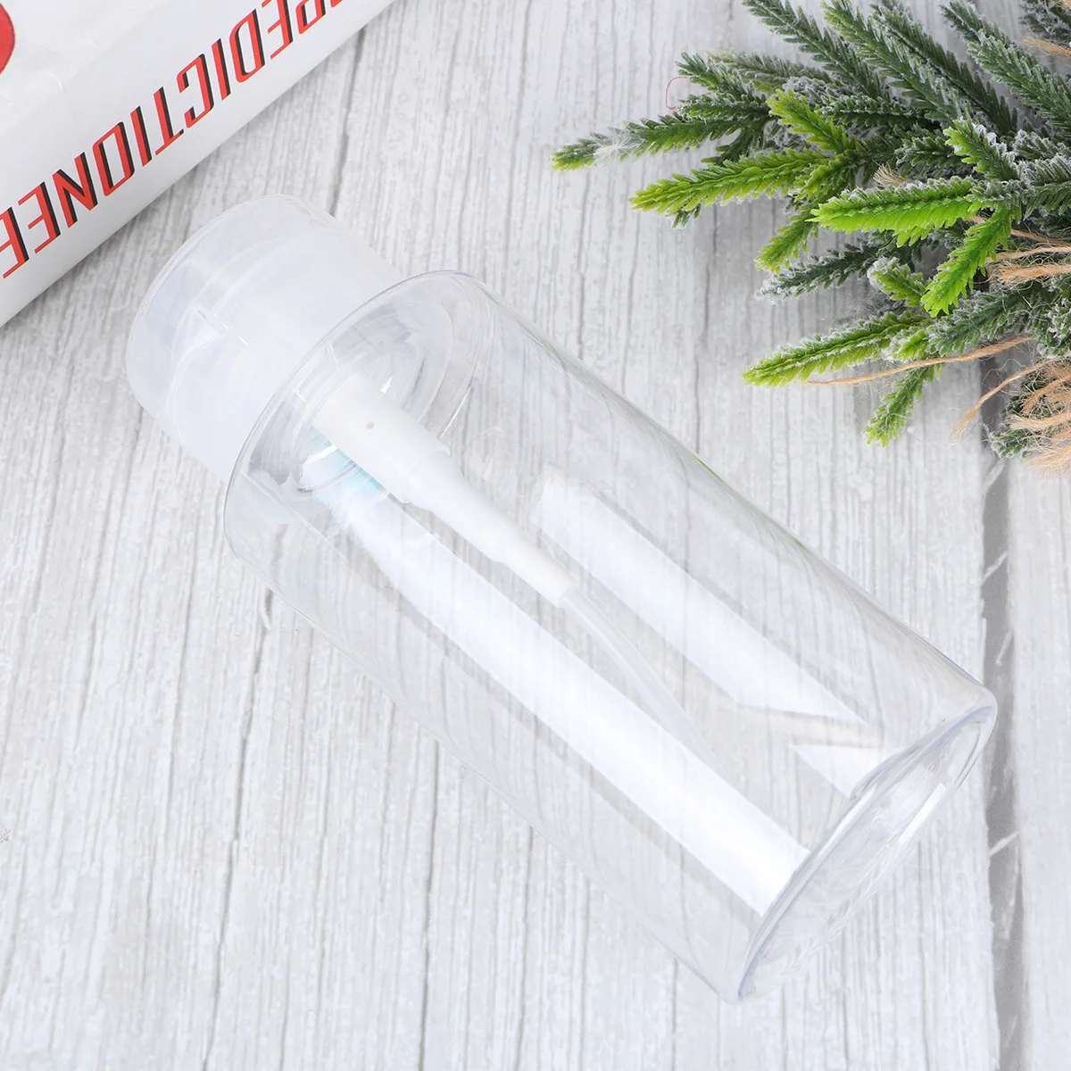 

300ml Clear Empty Pump Dispenser Cleanser Bottle Push Down Manicure Remover Bottle Clear Lotion Container Travel Supplies