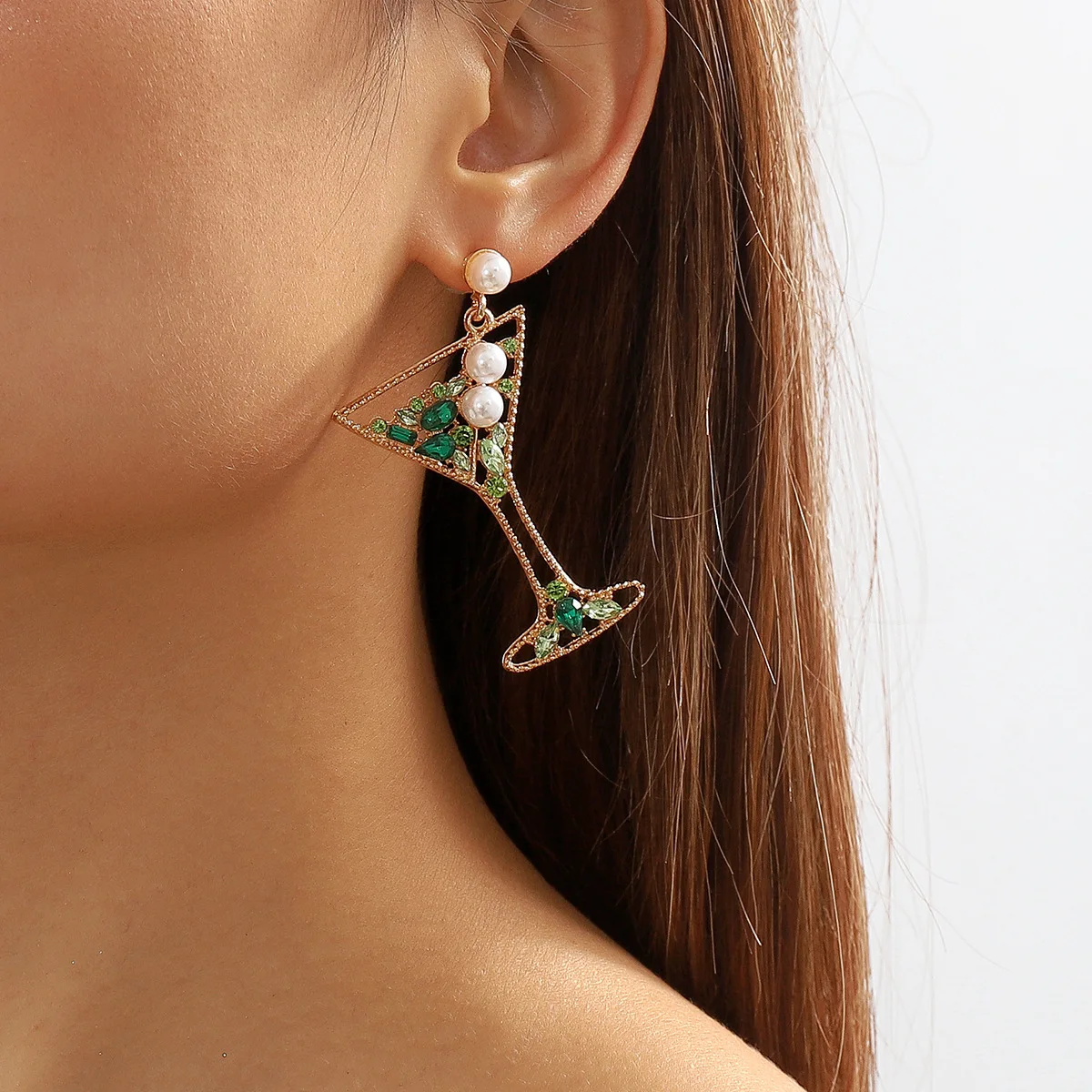 

Wedding Earrings for Women 2023 Trending New in Earrings Vintage Jewelry Accessories Luxury Aesthetic Women's Crystal Drop Y2k