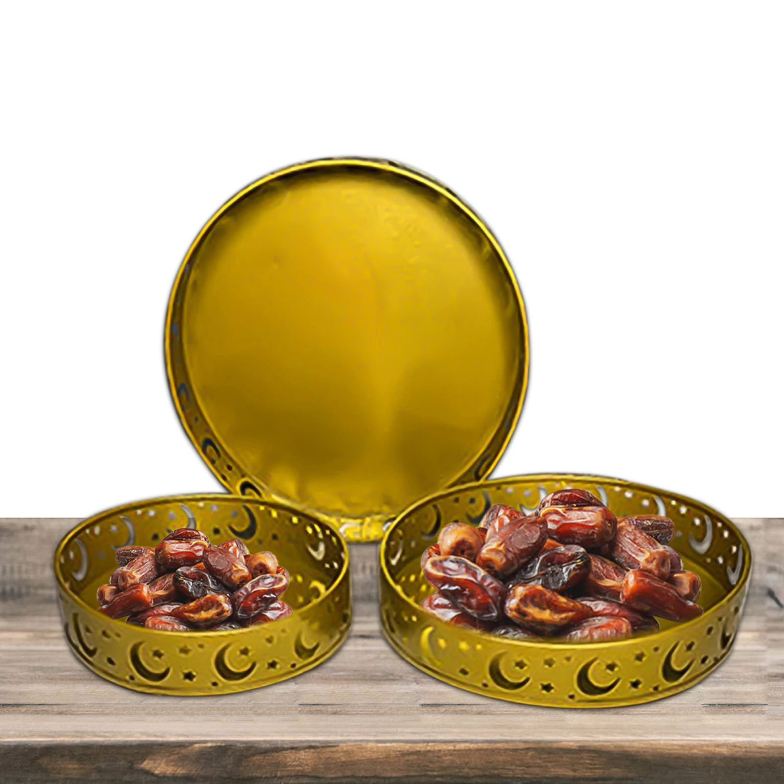 

Декоративные сервировочные подносы Рамадан для ИД Мубарак мусульманский Железный строительный контейнер держатель для десертов украшени...