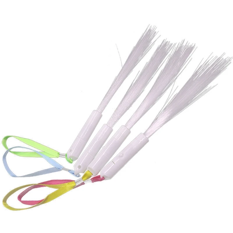 

5 Pieces Fiber Wand Glow Wands LED Flashing Sticks Birthday Party Favor