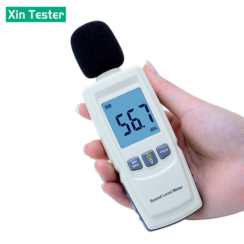 Фото Цифровой шумомер Xin Tester GM1352 (30-130 дБ) с функцией записи, портативный измеритель уровня звука №1