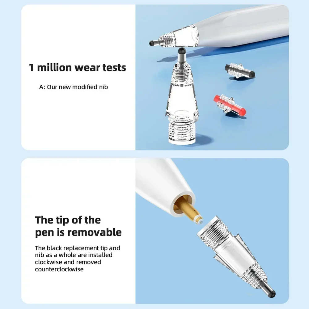 Сменные наконечники для карандашей Apple Pencil 1 2 съемные стилусов износостойкие