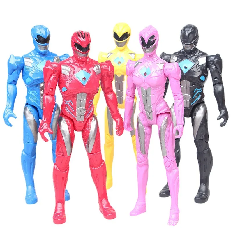 

Anime Film Mighty Power Morphin Dinosaur Team Rangers Et Alien Action Figure Toy Doll Brinquedos Figurals Collection Model Kids