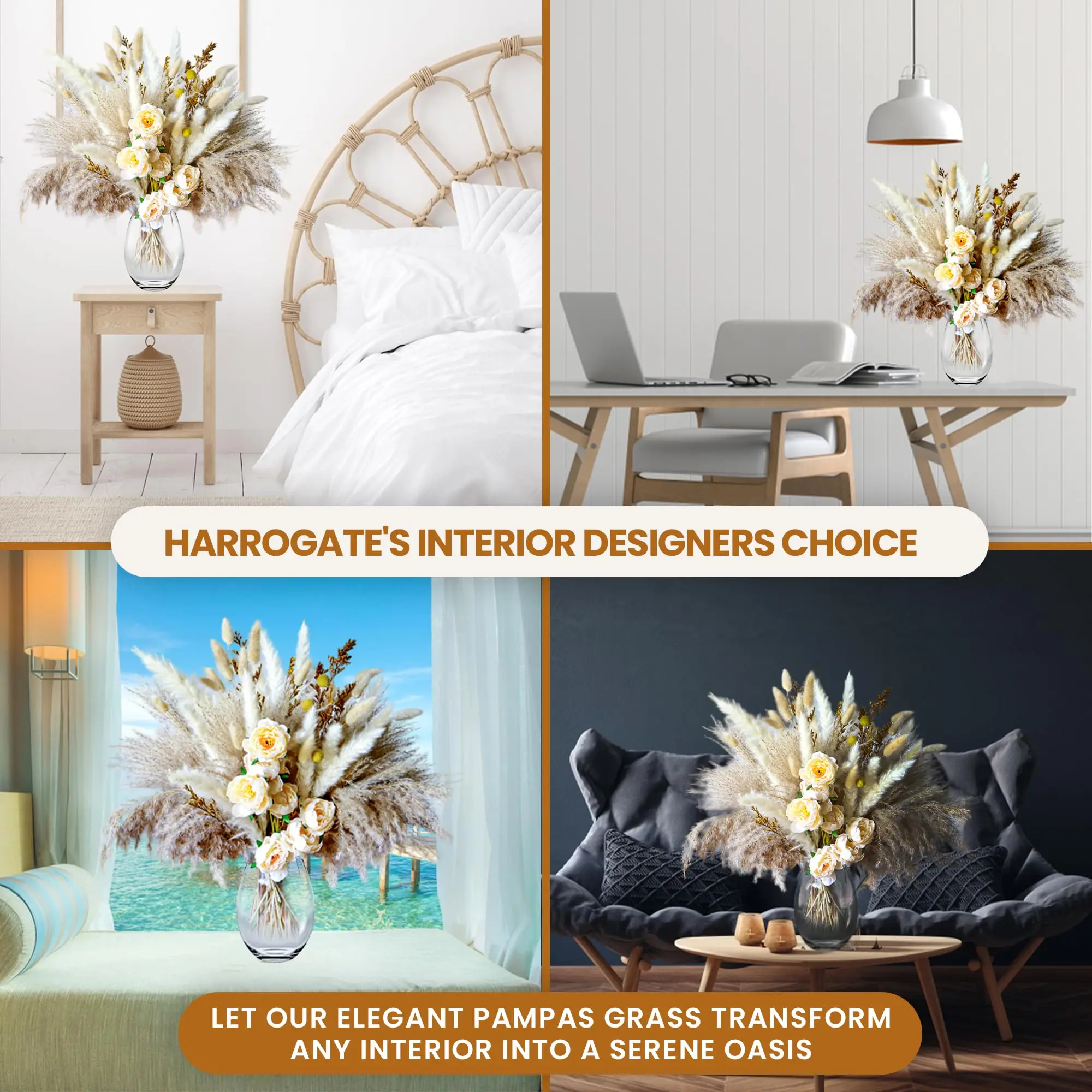 Натуральная сушеная пампасная трава искусственные розы в стиле бохо домашний