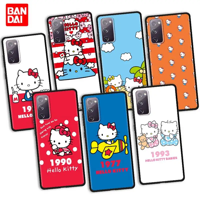 

Hello Kitty Retro Phone Case for Samsung Galaxy S20 FE S21 S10 S9 Plus Ultra 5G S20fe S21fe S20ultra Cover Coque Funda Silicone