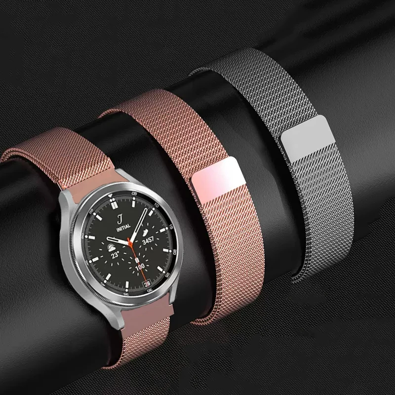 

Milanese Loop Strap For Samsung Galaxy Watch 5/4 Classic 44mm 40mm 46mm 42mm No Gaps Metal Bracelet Galaxy Watch 5 pro 45mm Band