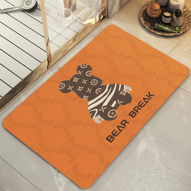 Резиновый коврик в скандинавском стиле для входной двери ванной кухонный ковер