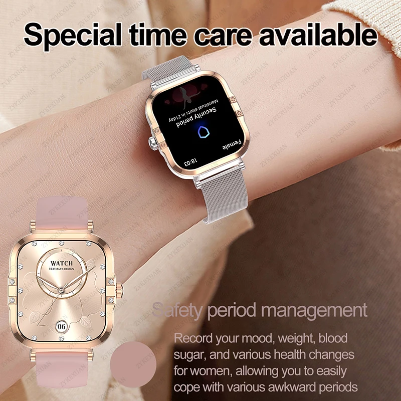 Новинка 2024 умные часы для женщин водонепроницаемые Bluetooth фитнес-трекер женские