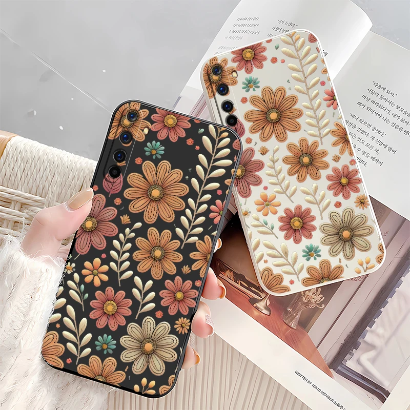 Чехол для телефона с красивыми ромашками и цветами OPPO Realme 9I 9 8 8I 7I 7 6S 6 5 2 Pro Plus