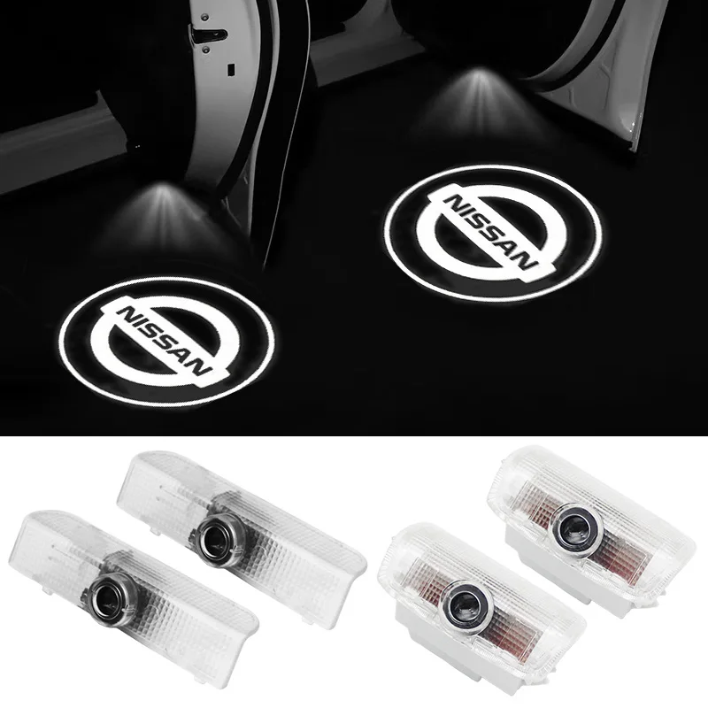 2 шт. светодиодный светильник для двери автомобиля с логотипом Ghost Shadow лампа