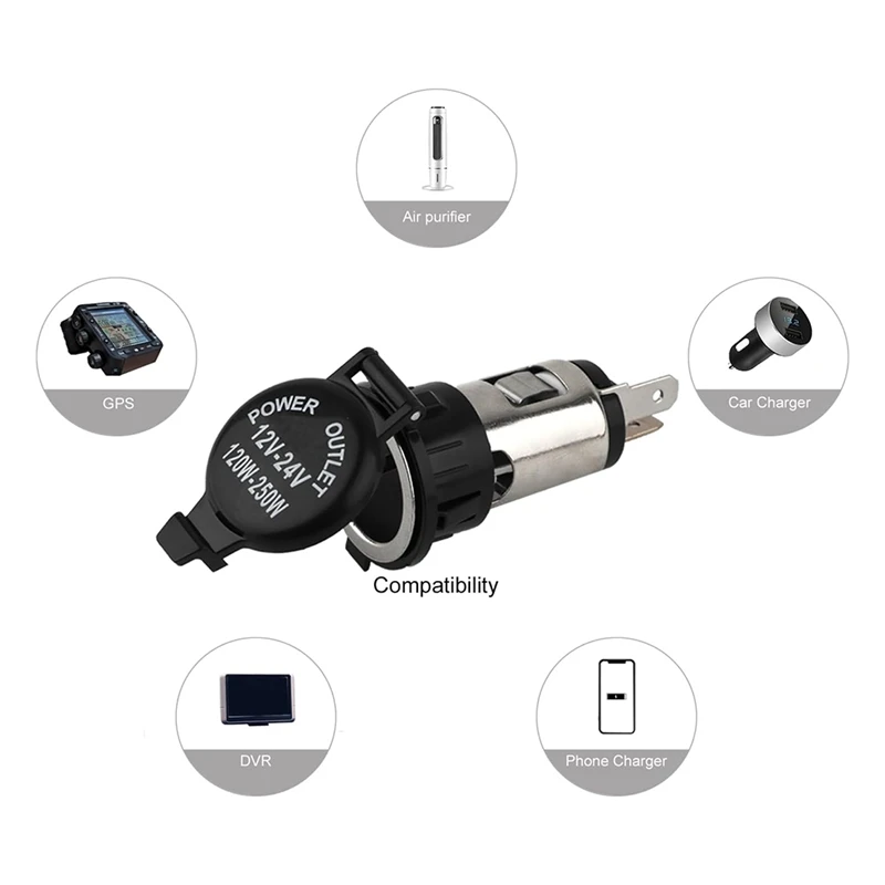 12 в прикуриватель В постоянного тока автомобильный с крышкой жгут проводов