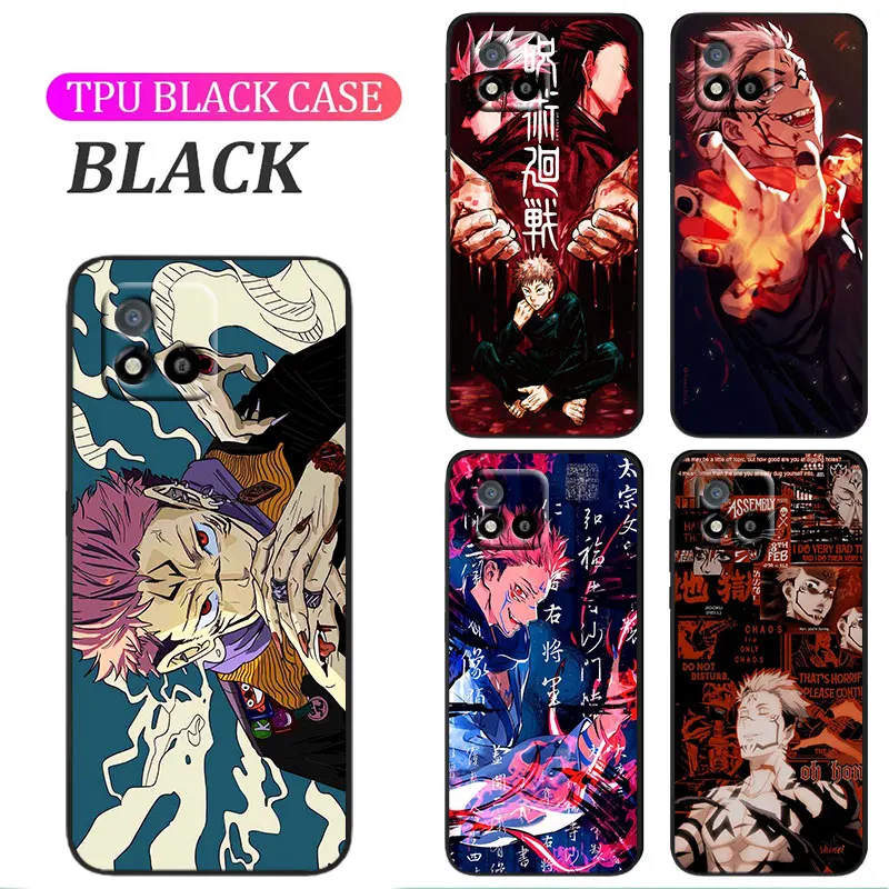 

Jujutsu Kaisen Yuhito Kojou Gojou Cover For OPPO A74 A72 A53 Reno 7 6 5 4 2 Find X3 X2 Z Lite Neo Pro Plus SE Black Phone Case