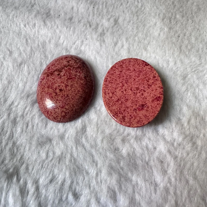 Оптовая продажа 2 шт./Партия красная императорская яшма бисер кабошон 30x40 мм