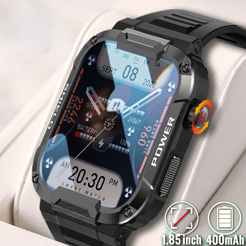 

Rugged Military Smart WatchMenForAndroid Ios Ftiness Watches Ip68 WaterproofBluetooth Call Smartwatch 2023 New Low price Factory