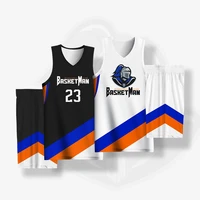 kids basketball kits for boys girls full sublimation custom name number printed jerseys shorts quickly dry kindergarten uniforms