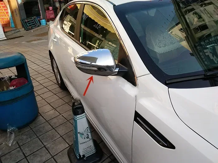 Для Kia K5 2011-2017 Высококачественная хромированная крышка зеркала заднего вида из