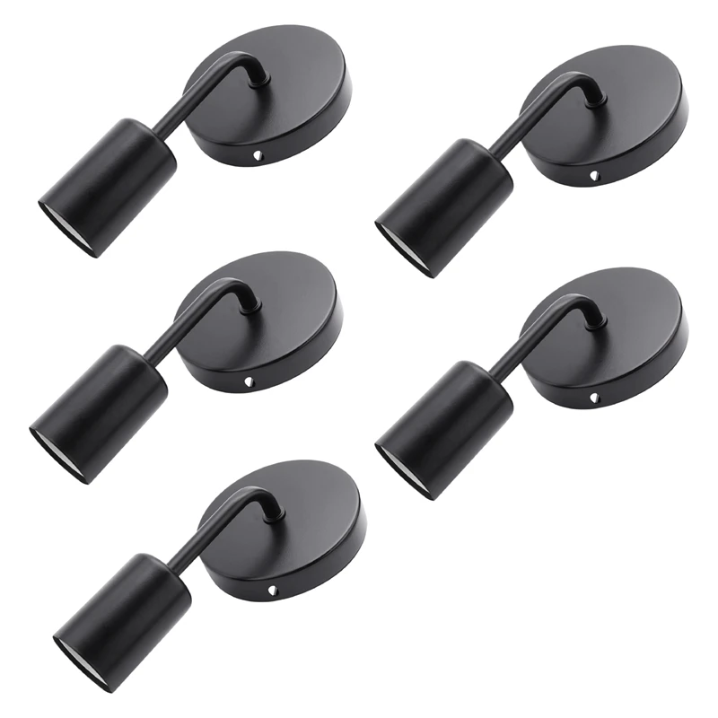 

5X черный старинный Железный простой настенный светильник в стиле лофт, американский кантри, Ресторан, Бар, коридор, проход, настенная лампа ...