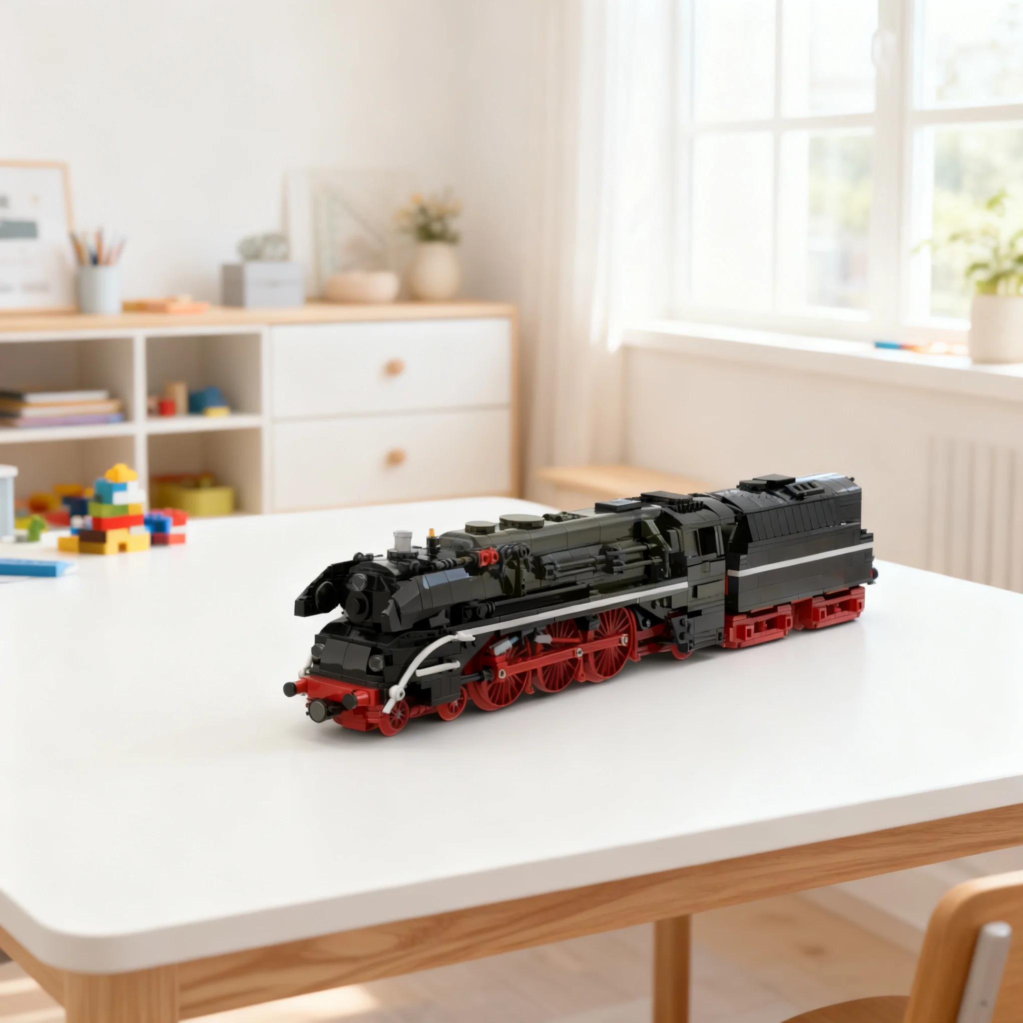 Фото Набор строительных блоков MOC DR BR 18 (1243 детали) для сборки поезда, развивающая игрушка для конструирования, идея для творчества, подарок на день рождения или Рождество №1