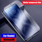 Матовое Защитное стекло для Xiaomi Redmi 11, 10, 9, 9S, 8, 8T, 7 Pro, Redmi 10, 9A, 9C, 8A, матовая закаленная пленка