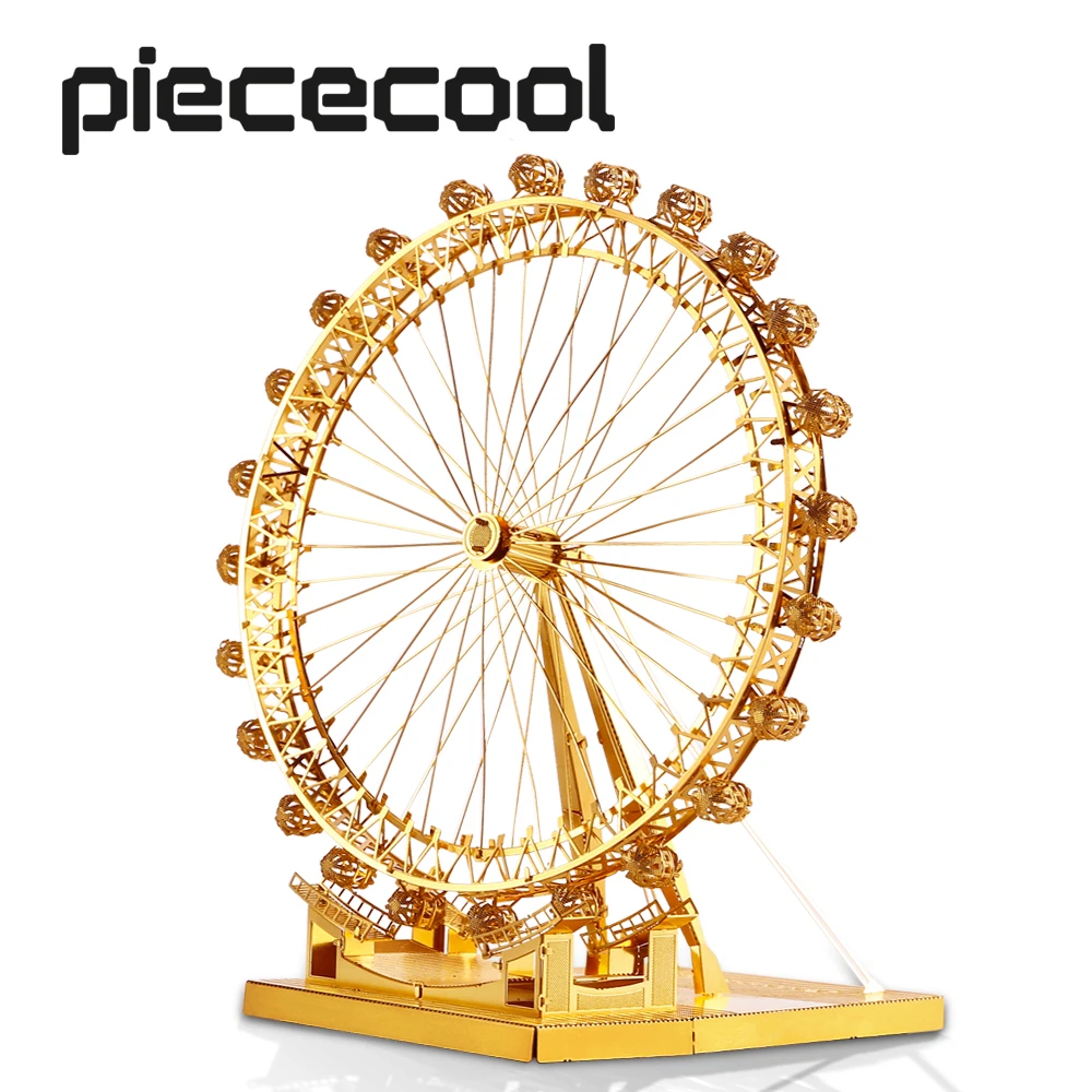 

Piececool 3D Metal Puzzles London Eye Model Building Kits DIY for Adult Ferris Wheel Teens Gift