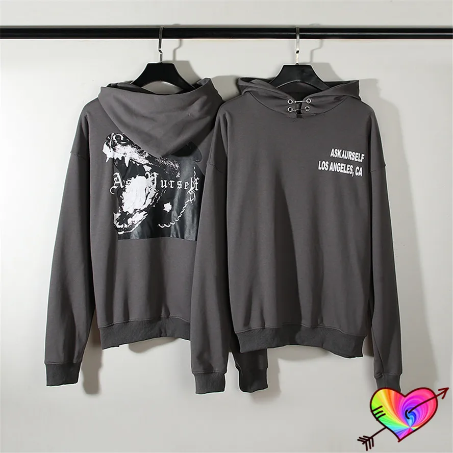 Флисовая Толстовка с логотипом Askyurself Dog 2022FW для мужчин и женщин мужская толстовка