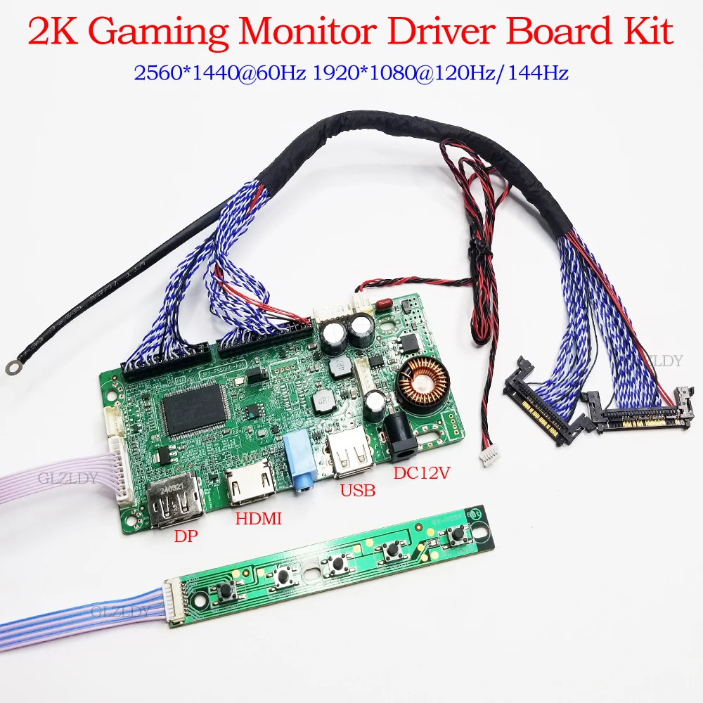 Плата управления приводом 2K ЖК-панель дисплей для киберспорта DIY LVDS 4 канала
