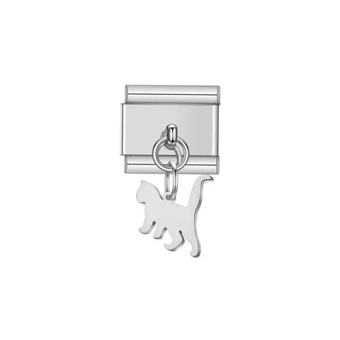 Шарм из нержавеющей стали с фигуркой животного для браслета 9 мм