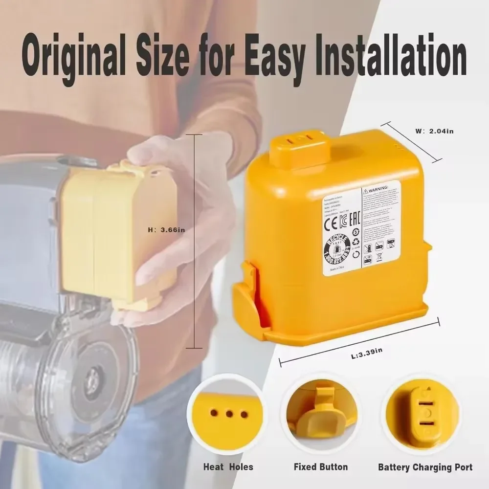 Аккумулятор для пылесоса 5000 мАч EAC 63758601 63382201 63382202 МЭВ 65921201 63382204