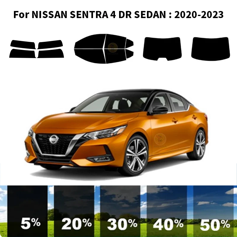 

Нанокерамическая Автомобильная УФ-пленка Precut для окон, автомобильная пленка для окон для NISSAN SENTRA 4 DR SEDAN 2020-2023