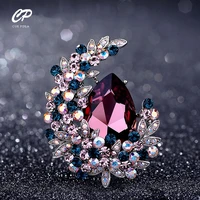 temperament crystal moon brooch womens sweater autumn and winter accessories wild atmosphere pin simple personality brooch