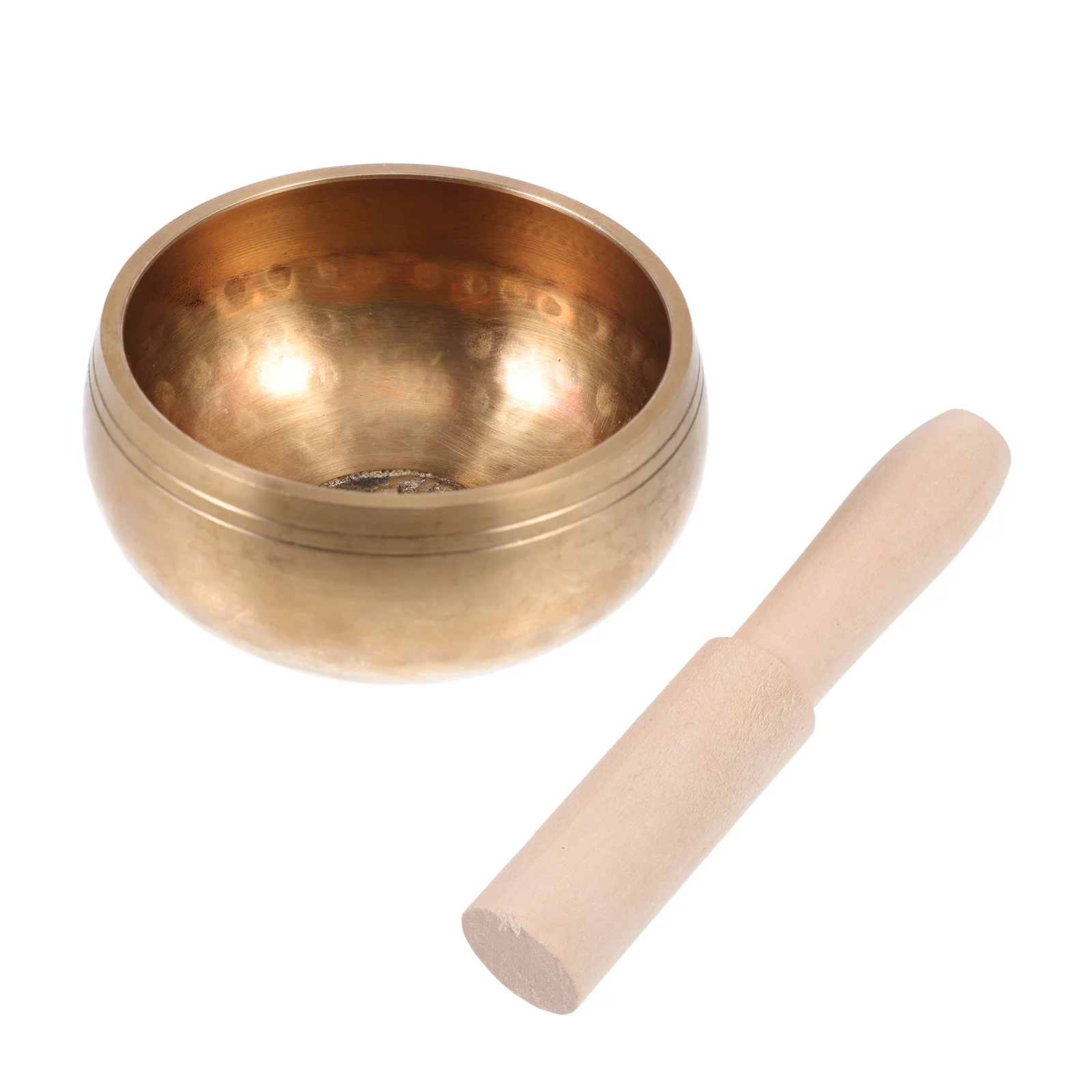 

Music Bowl Sound Copper Meditation Tool Yoga Outfit Instrument Singing Holder Earth Tones