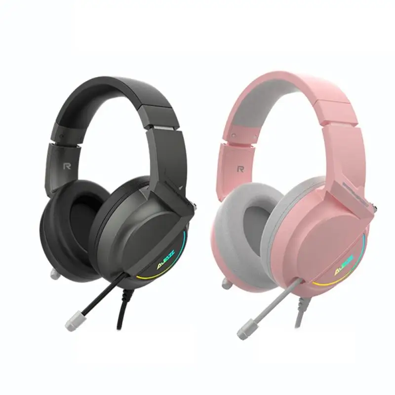 

Over Ear Headphones Usb Interface 7.1 Stereo Surround Sound Noise Isolating Led Light Bass Surround For Pc Ps5 Ax365