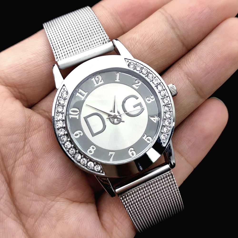 2023Hot Sale European Fashion Watch Women Luxury Brand DQG Quartz Watch Reloj Mujer Casual Stainless Steel Ladies Clock