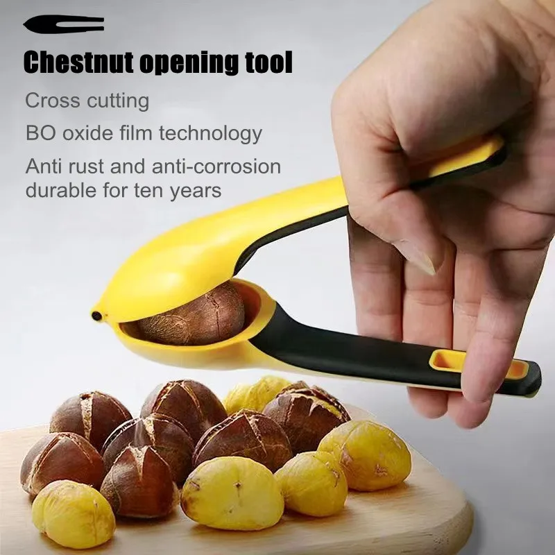 

New Chestnut Opener Quick Nutcracker Chestnut Jacket Cutter Bottle Opener Nut Cracker Sheller Kitchen Tools