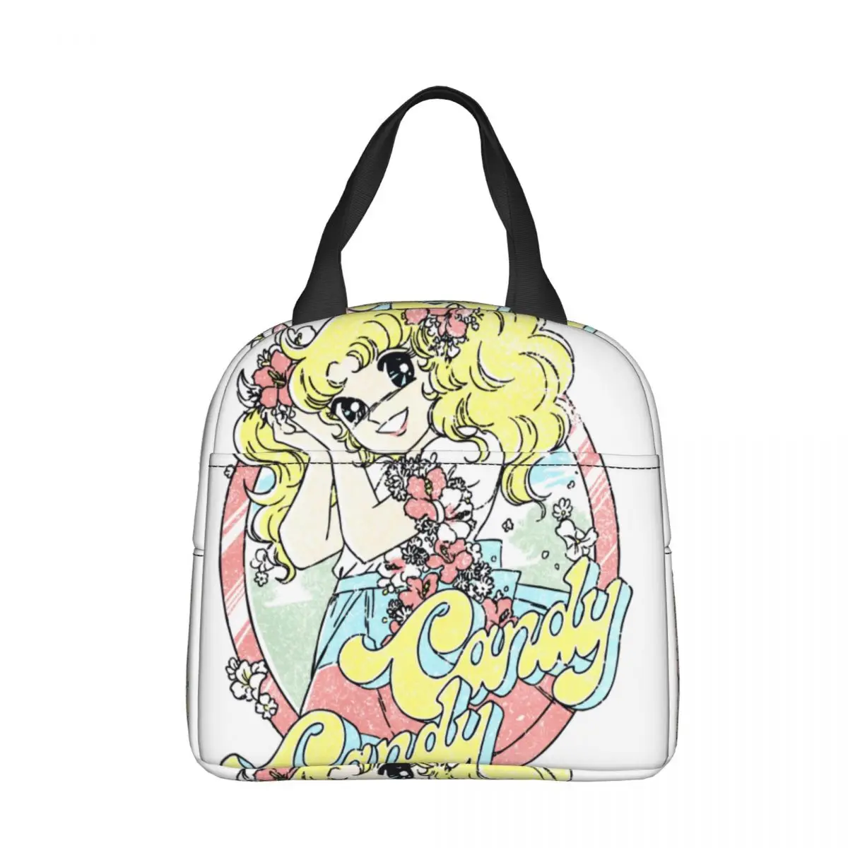 

Lovely Girl Insulated Lunch Bags Candy Candy Anime Candice White Cartoon Cooler Bag Tote Lunch Box Office Picnic Bento Pouch