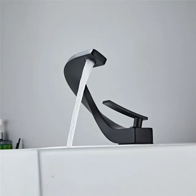 

Смеситель для раковины Tuqiu керамический белый розовая золото