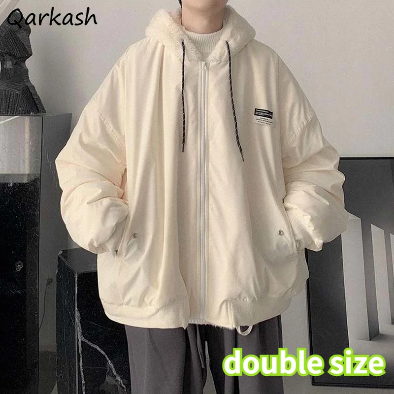 Короткая стильная женская парка с капюшоном двухсторонняя теплая из овечьей