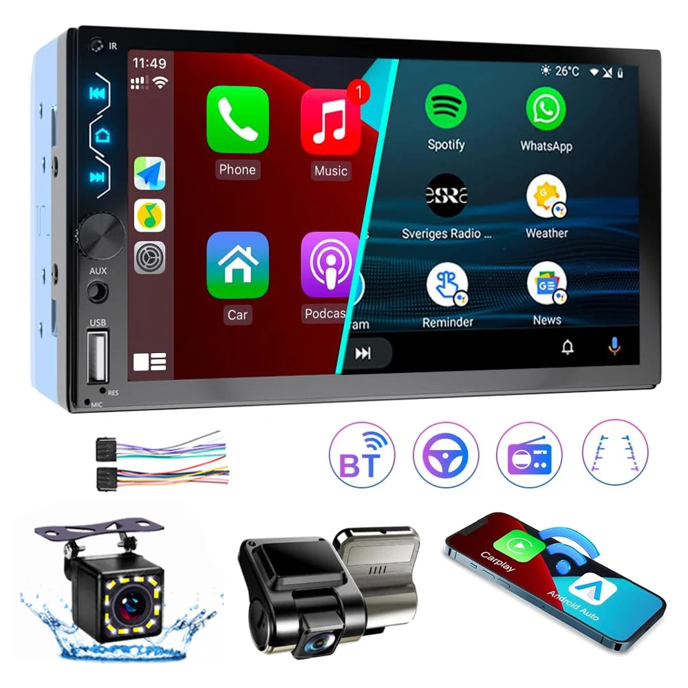 Универсальный 7-дюймовый Автомобильный Мультимедийный Плеер С Двойным