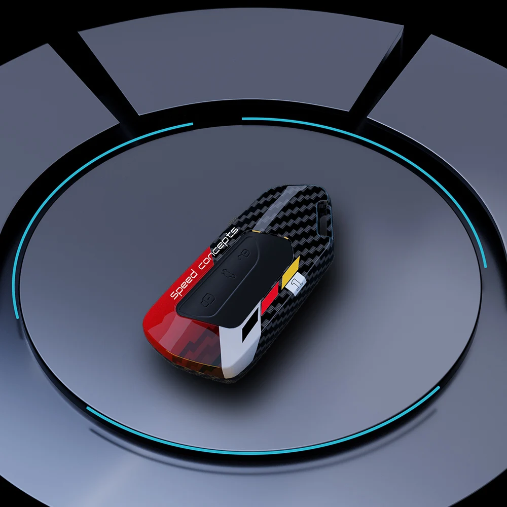 

Модный чехол для автомобильного ключа с граффити чехол для VW Volkswagen Golf 8 Mk8 Koda Octavia 3 кнопки смарт-аксессуары для бесключевого управления