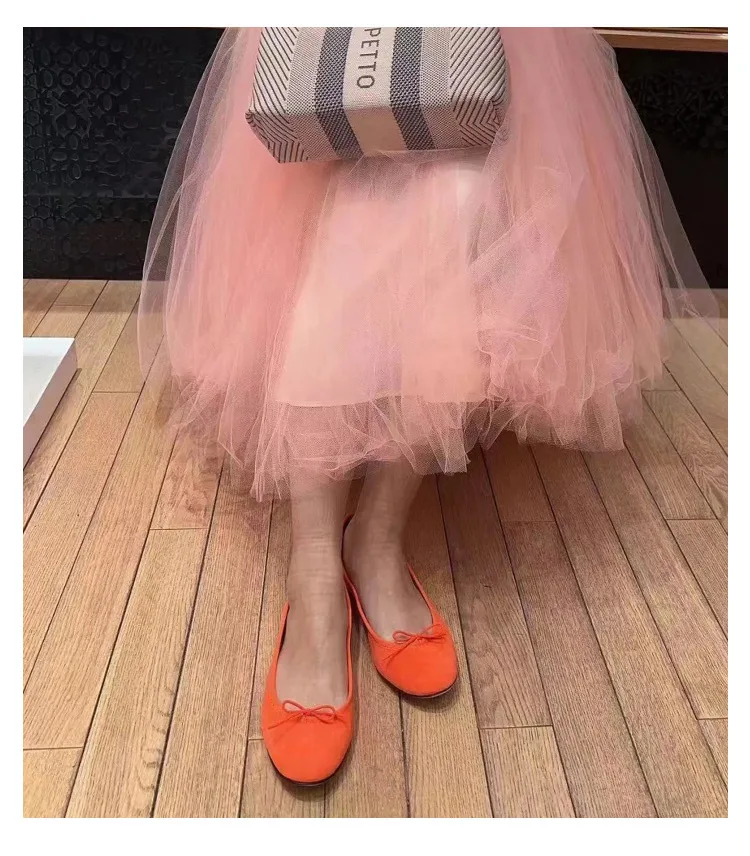 Корейская версия нишевой мягкой женской балетной Туфли Мэри Джейн с закрытым