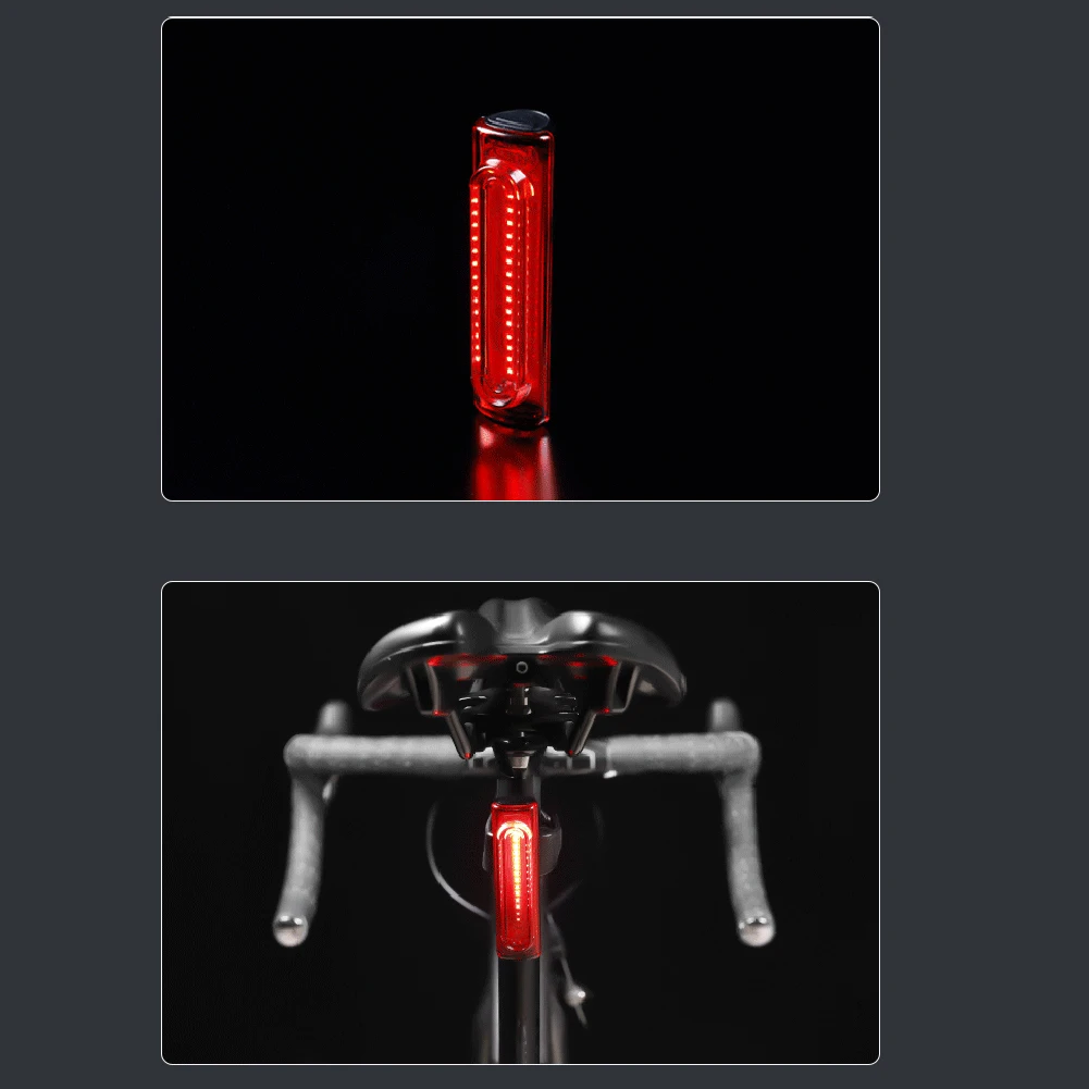 

LED Light Bicycle Taillights Portable Practical SafetyWarning Tail Light Universal 11 Hours 600МАН 7.4*2*2.1CM