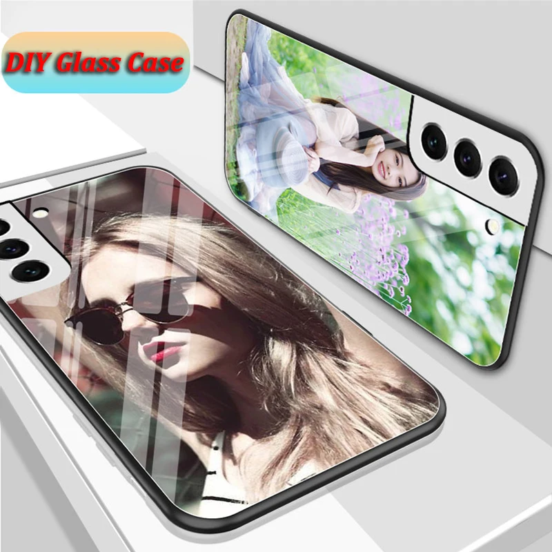 Фото Чехол из закаленного стекла для Samsung Galaxy A53, A13, A73, S22, S21, S20, FE Ultra, S10, S9, Note 20 Plus, Φ, A52S, A71 №1