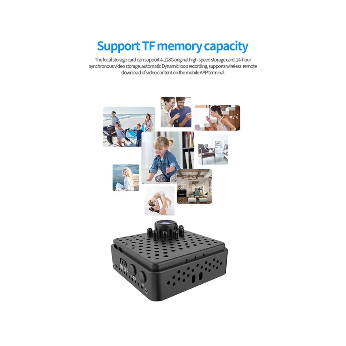 

Мини-камера видеонаблюдения W18 HD 1080P, Wi-Fi, без карты памяти