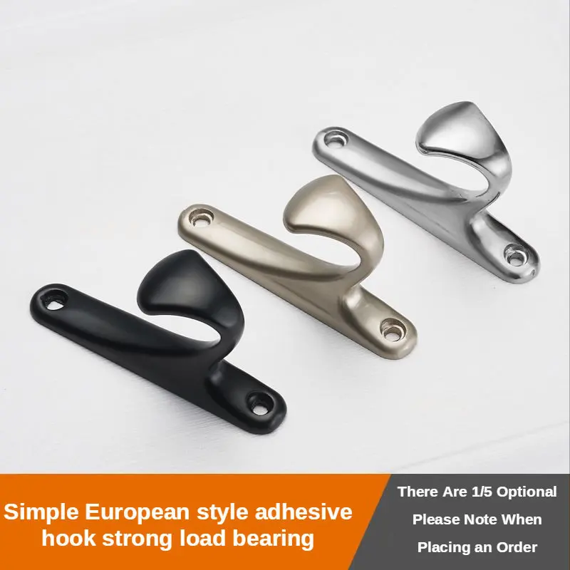 

1/5Pcs Single Hook Small Hook Toilet Wardrobe Clothes Hook Household Wall Hanging Clothes Hook Bedroom Clothes