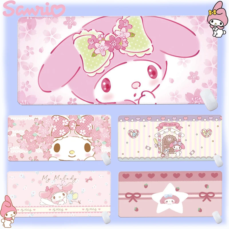 

Sanrio Kuromi Mouse Pad Kawaii My Melody Oversized Thickened Cartoon Cartoon Keyboard Mouse Pad Desk Cabinet Protection Mat
