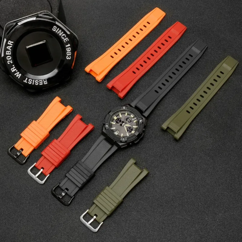 Фото Женский браслет для часов Casio Gst210 новый силиконовый резиновый/S130/B100/S100G/S110/410, ремешок для часов высокого качества с инструментами №2