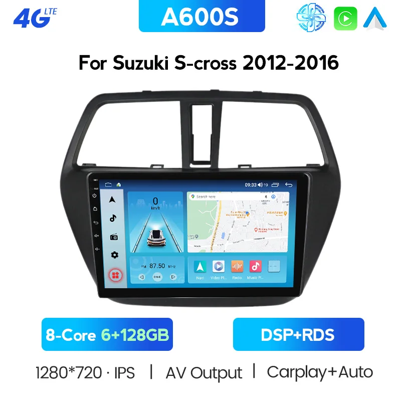 Автомагнитола 2 din Android 10 для Suzuki SX4-CROSS 2012-2016 android-навигация gps Радио стерео видео